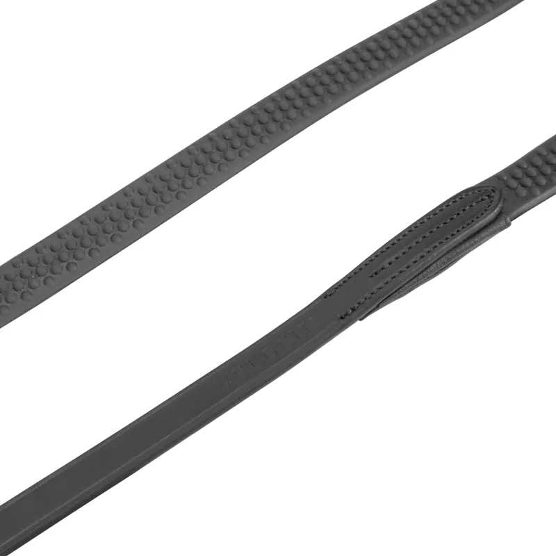 Shires Velociti GARA Soft Rubber Grip Reins - Black