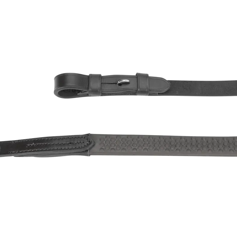 Shires Velociti GARA Soft Rubber Grip Reins - Black-1