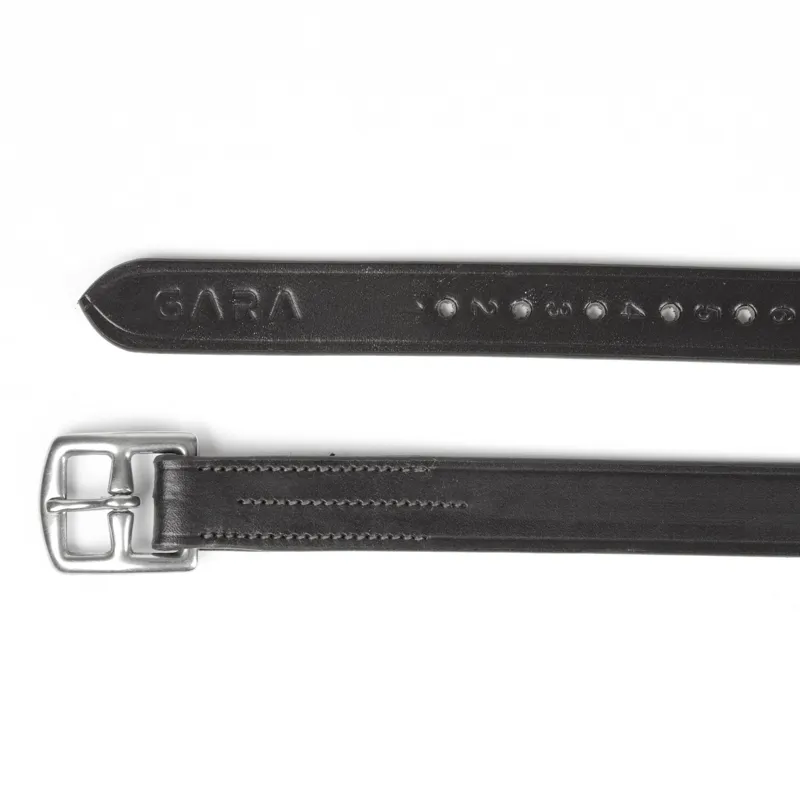 Shires Velociti Gara Stirrup Leathers - Black-1