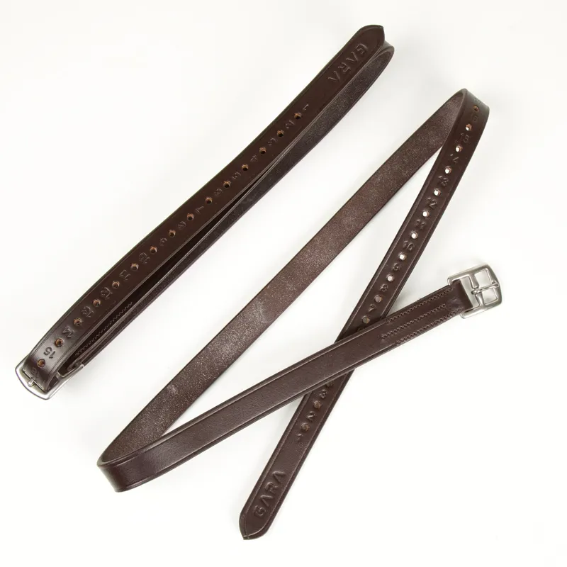 Shires Velociti Gara Stirrup Leathers - Havana