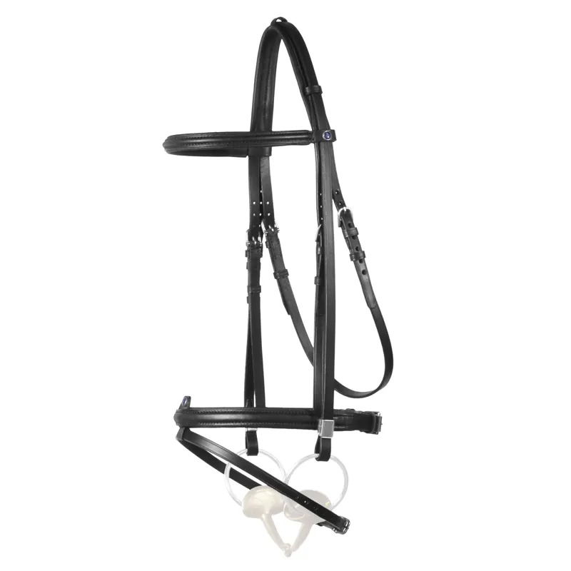 Stubben Leitrim Mexican Grakle Snaffle Bridle - Black