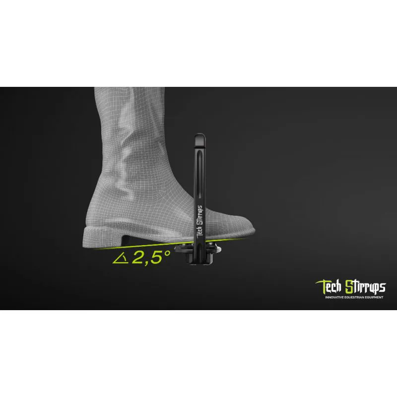 Tech Stirrups Venice Sloped Safety Stirrups Trial Pair - Silver-2