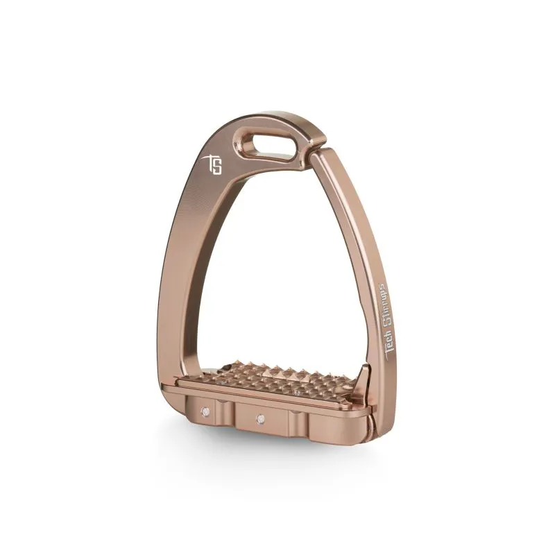 Tech Stirrups Venice Young Safety Stirrups - Rose Gold